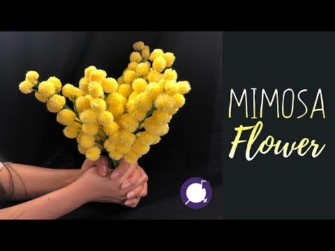 Видео: Сделай желтый цветок мимозы - Международный женский день