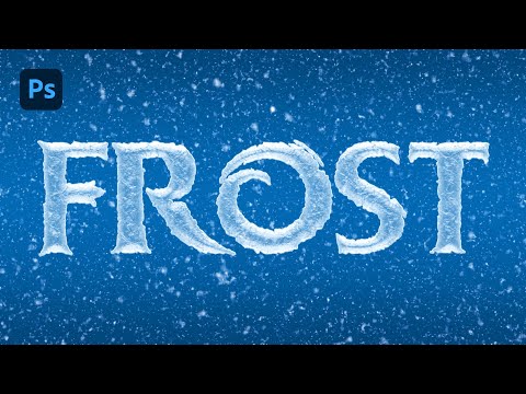 Видео: Как создать эффект замороженного текста и реалистичный снегопад в Photoshop