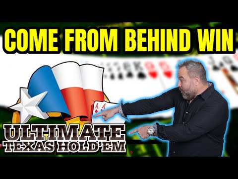 Видео: Крупный проигрыш, а затем возвращение в Ultimate Texas Hold 'Em!
