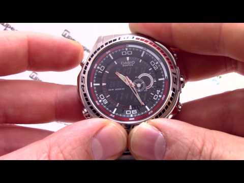 Видео: Casio EDIFICE EFA-121D-1A [EFA-121D-1AVEF] - Инструкция, как настроить