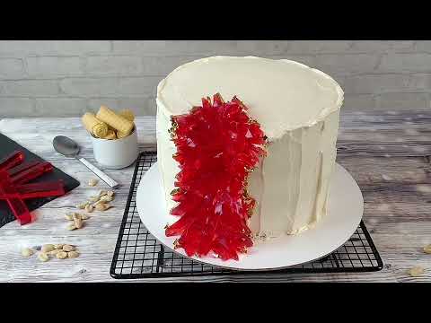 Видео: Торт с кристаллами. Как сделать мягкие кристаллы.