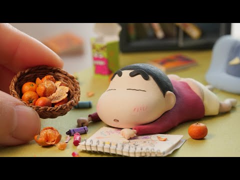 Видео: Создание диорамы спящего Син-тяня из глины (ASMR)