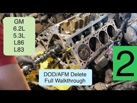 Видео: DOD AFM Удаление Yukon, Tahoe, Silverado, Sierra, Escalade 6.2L и 5.3L. Замена кулачка и подъемни...