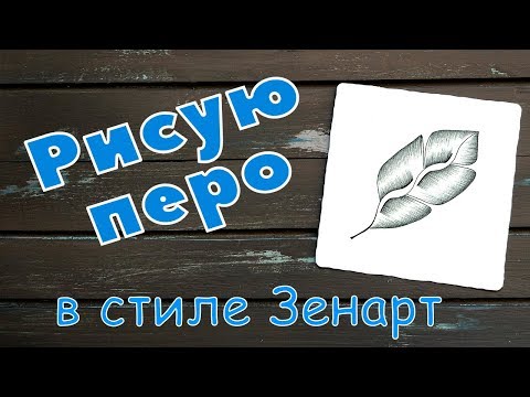 Видео: Как нарисовать перо в стиле Зенарт