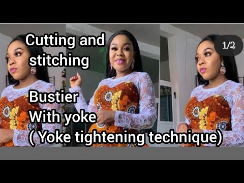 Видео: Как раскроить и сшить бюстье с кокеткой (техника затягивания кокетки)