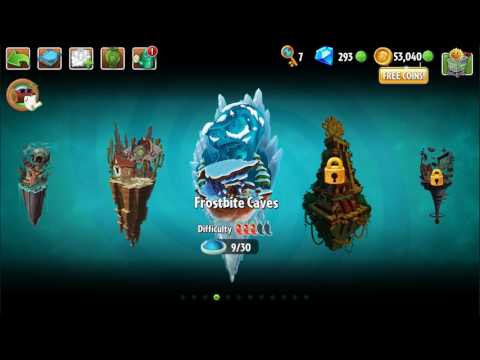 Видео: Растения против Зомби 2 Frostbite Caves Day 10-11