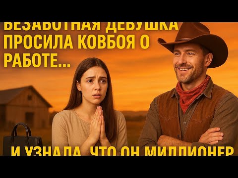 Видео: Скромная безработная девушка попросила ковбоя о работе… и была шокирована, узнав, что он миллионер