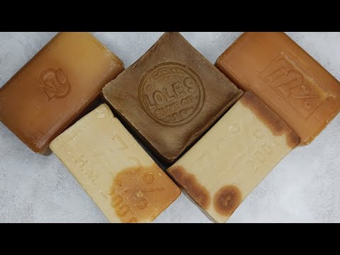 Видео: Cutting of dry laundry and Aleppo soap/Резка сухого хозяйственного и алеппского мыла