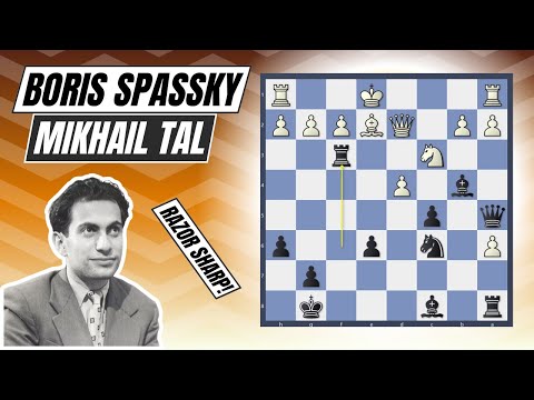 Видео: Одна из лучших партий Таля! | Борис Спасский против Михаила Таля (1973)