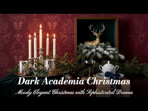 Видео: Рождество в «Тёмной академии» — мрачное элегантное Рождество с утончённой драмой