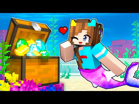 Видео: 😰Майнкрафт но НАШЛА СОКРОВИЩЕ РУСАЛОК!