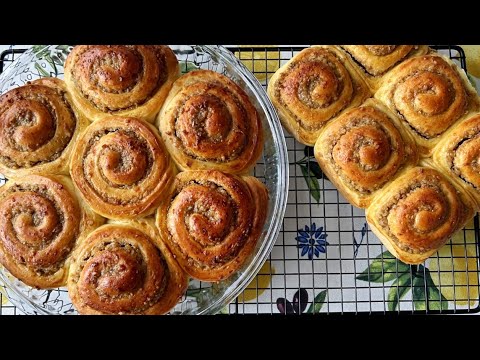 Видео: Сдобные БУЛОЧКИ С ОРЕХОВОЙ начинкой! Воздушные и ароматные😋