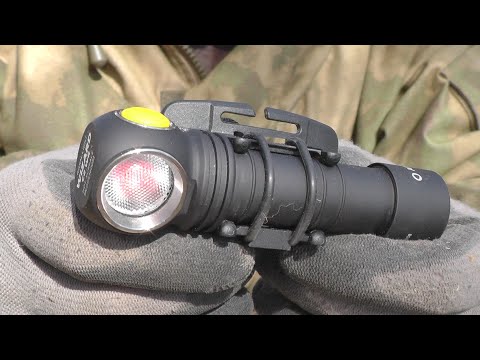 Видео: Налобник Armytek Wizard C2 WR - обзор и тесты, сравнения налобного фонаря с красным и белым светом