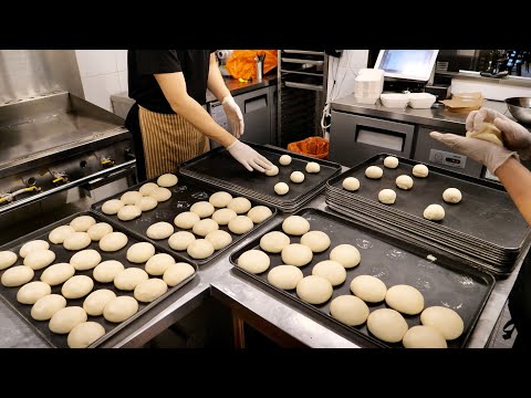 Видео: Приготовление высококачественного сырного бургера ручной работы - корейская уличная еда