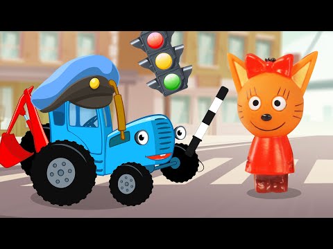 Видео: Как Синий Трактор строил дорогу и изучал Правила дорожного движения - Поиграйка с Егором