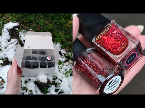 Видео: Новинки Masura 💅🏻🌲 Коллекция золотая поталь ✨ сравнение Разбивающей сердца 💔 с Vips Celanaste