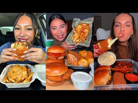 Видео: Подборка мукбангов TIKTOK | Shake Shack, Wingstop, Chili's, In-N-Out, Wendy's и другие!