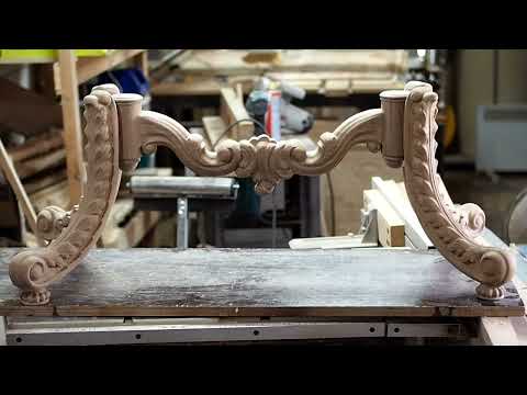 Видео: Резная подставка для зеркала