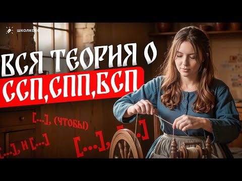 Видео: Сложносочинённые, сложноподчинённые и бессоюзные сложные предложения. Вся теория. Чётко и без воды.
