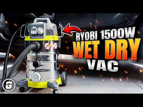 Видео: Пылесос Ryobi 1500 Вт для влажной и сухой уборки. Обзор и демонстрация