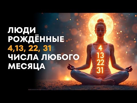 Видео: Люди рождённые 4,13, 22, 31 числа любого месяца. Полное руководство по вашей энергии.