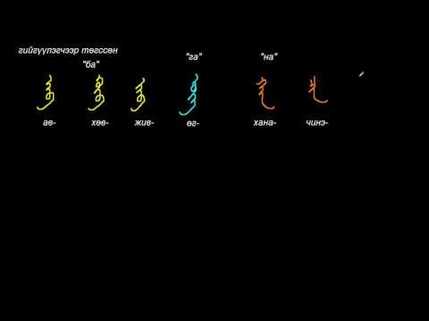 Видео: Монгол бичгийн хичээл №25 Үйл үгийн язгуур үндэс