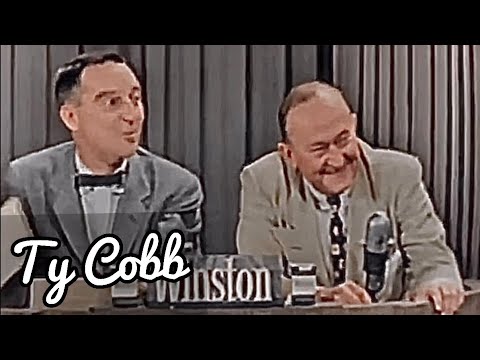 Видео: Тай Кобб ⚾️ «У меня есть секрет» ⭐️ 28 сентября 1955 г. [в ​​цветном формате 4K, высокое разрешение]