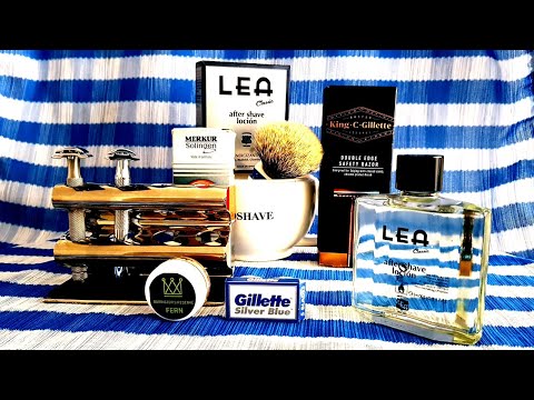 Видео: Бритьё №28 Т Образной бритвой King C Gillette Merkur 33c  Barrister’s Reserve LEA Gillette QSHAVE