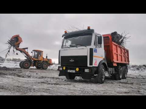 Видео: Работаем на Мазе в мороз - 20 на Мелиорацие.Маз 5516 на севере Беларуси