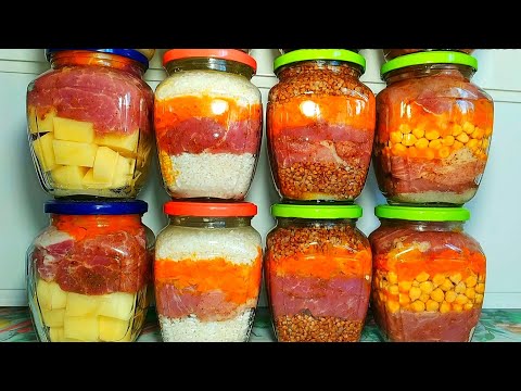 Видео: 💯❗СУПЕР НОВИНКА! 4 ВИДА МЯСНЫХ ЗАГОТОВОК ДЛЯ ВСЕЙ СЕМЬИ! КОНСЕРВИРУЮ С АВТОКЛАВОМ"БУЛАТ"!!!