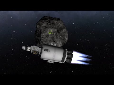 Видео: Захват астероида класса Е в KSP