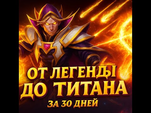 Видео: ОТ ЛЕГЕНДЫ ДО ТИТАНА ЗА 30 ДНЕЙ! LIVE DOTA 2/ СТРИМ ДОТА 2