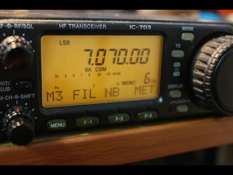 Видео: ICOM IC-703 на вход прилетело 100Вт (repair)