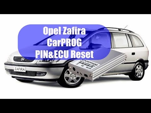 Видео: Вычитать Pin из опель зафира с помощью CarPROG