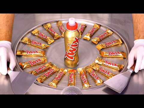 Видео: Как приготовить МАССИВНЫЕ роллы с мороженым TWIX | АСМР (без разговоров)