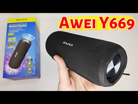 Видео: AWEI Y669 Годная блютус колонка с IPX7