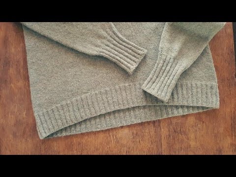 Видео: "Облачный свитер" 2-я часть. Спицами. МК.