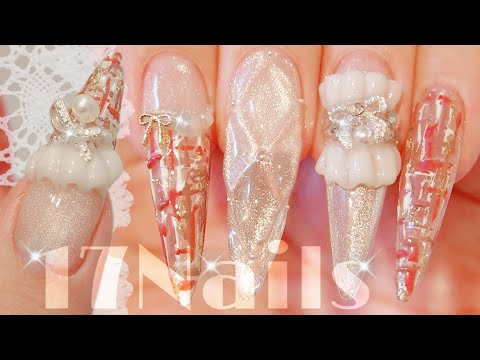 Видео: Твидовые ногти💅Стеганые ногти💅Магнитные гелевые ногти💅