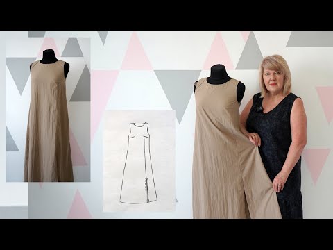 Видео: Модное платье - сарафан этого лета. Моделирование очень комфортного платья из плащевки