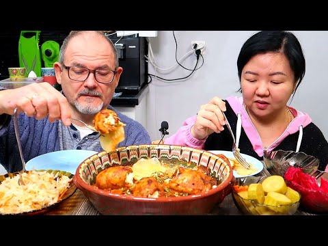 Видео: МУКБАНГ РУЛЕТИКИ С КАРТОШКОЙ с КРАСИВЫМИ КАБАЧКАМИ И КАПУСТОЙ