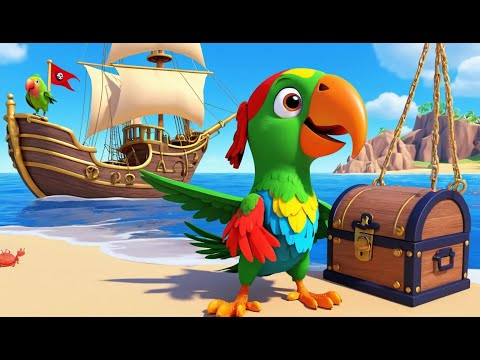 Видео: Попугай пират «Поп поп» 🦜🏴‍☠