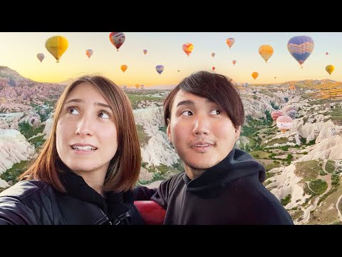 Видео: Первый раз в жизни летаем на ШАРЕ! Японцы в Турции