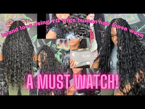 Видео: Цыганские локоны с использованием натуральных волос от YGwigs 🦋#урокиповолосам #бохокосы #бохолок...