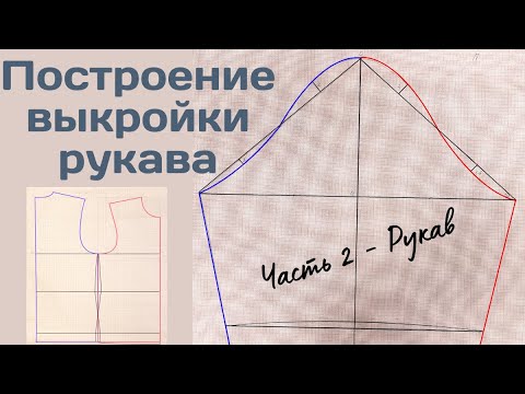 Видео: Мужская футболка / Выкройка РУКАВА / Часть 2