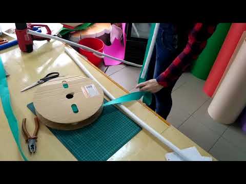 Видео: Светильник роза из изолона  часть 3