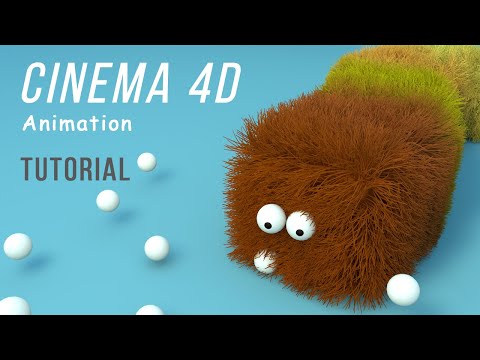 Видео: Cinema 4D 3D Анимация | Моделирование и привязка костей | Волосы в Cinema 4D | Динамика