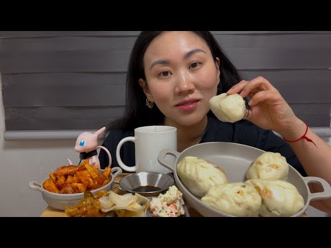 Видео: КОРЕЙСКИЕ ПАРОВЫЕ ПИРОЖКИ |왕만두|МУКБАНГ