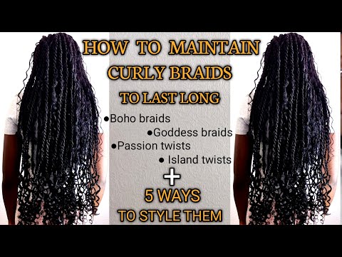 Видео: КАК ПОДДЕРЖИВАТЬ КУДРЯВЫЕ КОСЫ В СТИЛЕ БОХО | КАК НЕ ДОПУСТИТЬ РАСПУТЫВАНИЕ СИНТЕТИЧЕСКИХ ВОЛОС |...