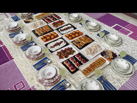 Видео: 12-15 ЧЕЛОВЕК ПОДГОТОВКА МЕНЮ ИФТАР/Гостевое меню ужина/Гостевые рецепты
