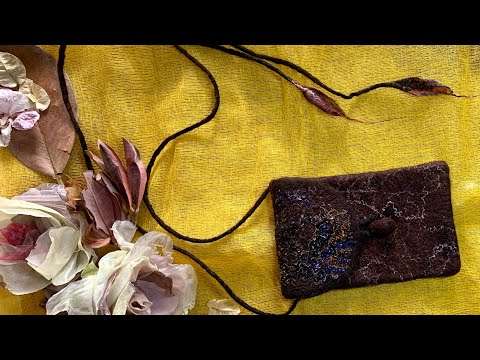 Видео: Валяние сумочки Часть 3.                         Творческая студия «Olish-art ».